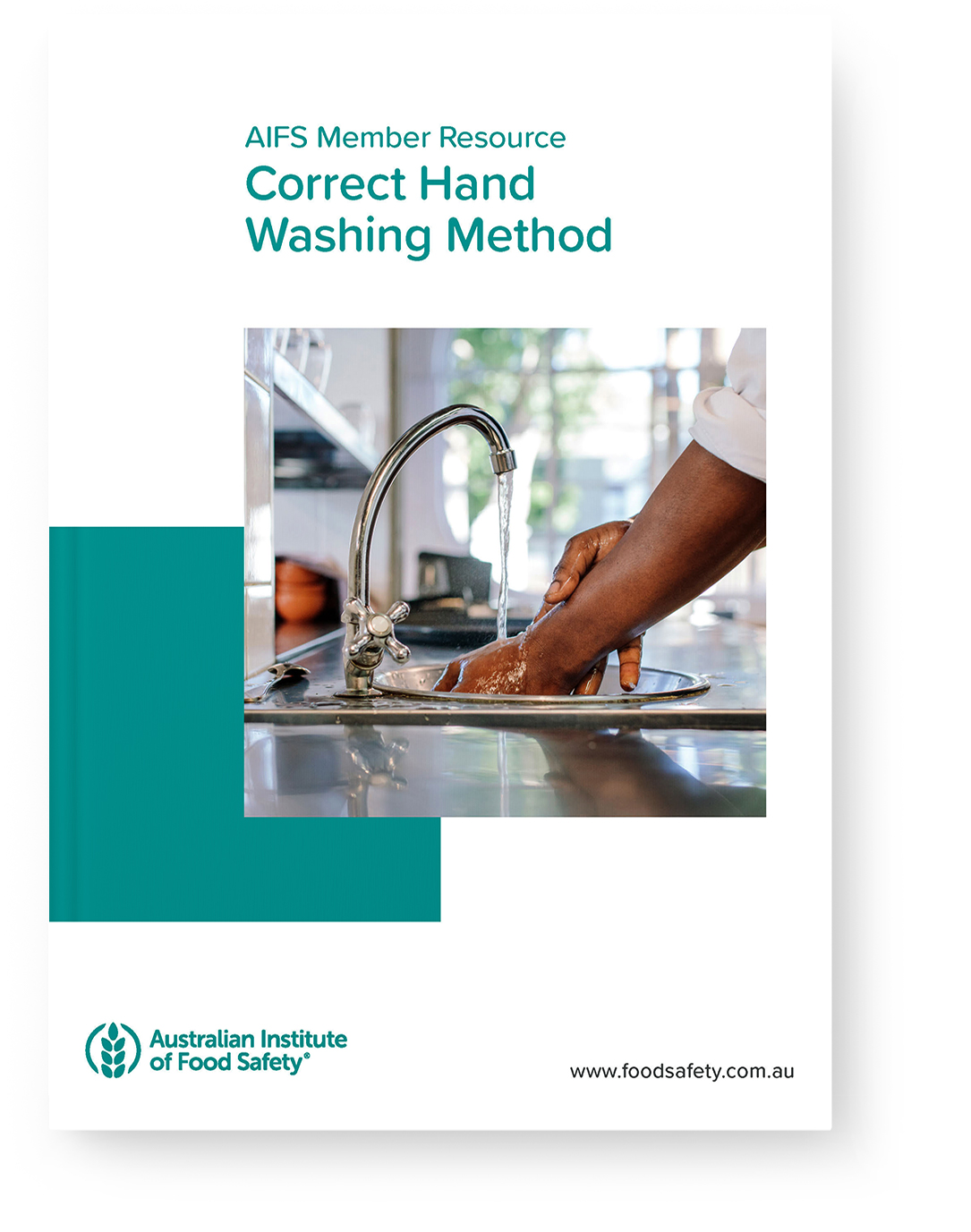 AIFS Correct Hand Washing Method Poster