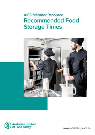 AIFS Recommended Food Storage Times Fact Sheet