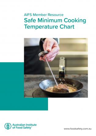 AIFS Safe Minimum Cooking Temperature Chart