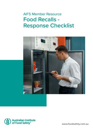 Food Recalls - Response Checklist